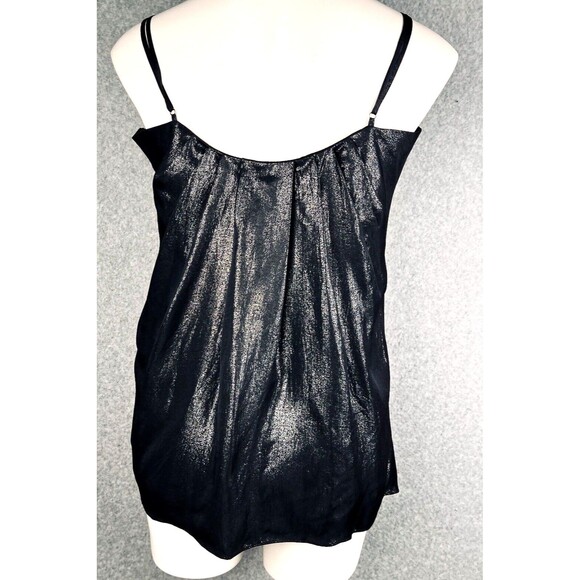 Laundry by Design Metallic Spaghetti Strap Tank Top Shimmer Whimisgoth Preppy - Picture 4 of 16